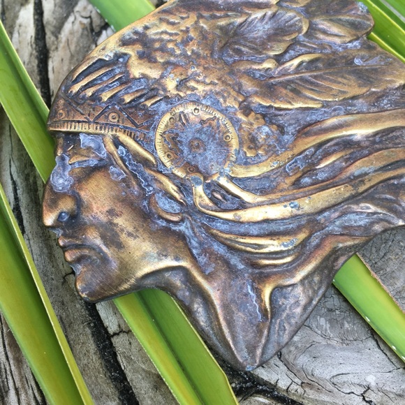 Native American headress Belt Buckle - Picture 4 of 4